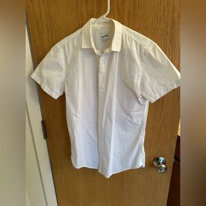 Frank and Oak short sleeve white oxford